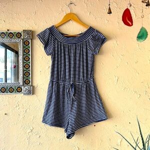 Poof New York Striped Romper size M